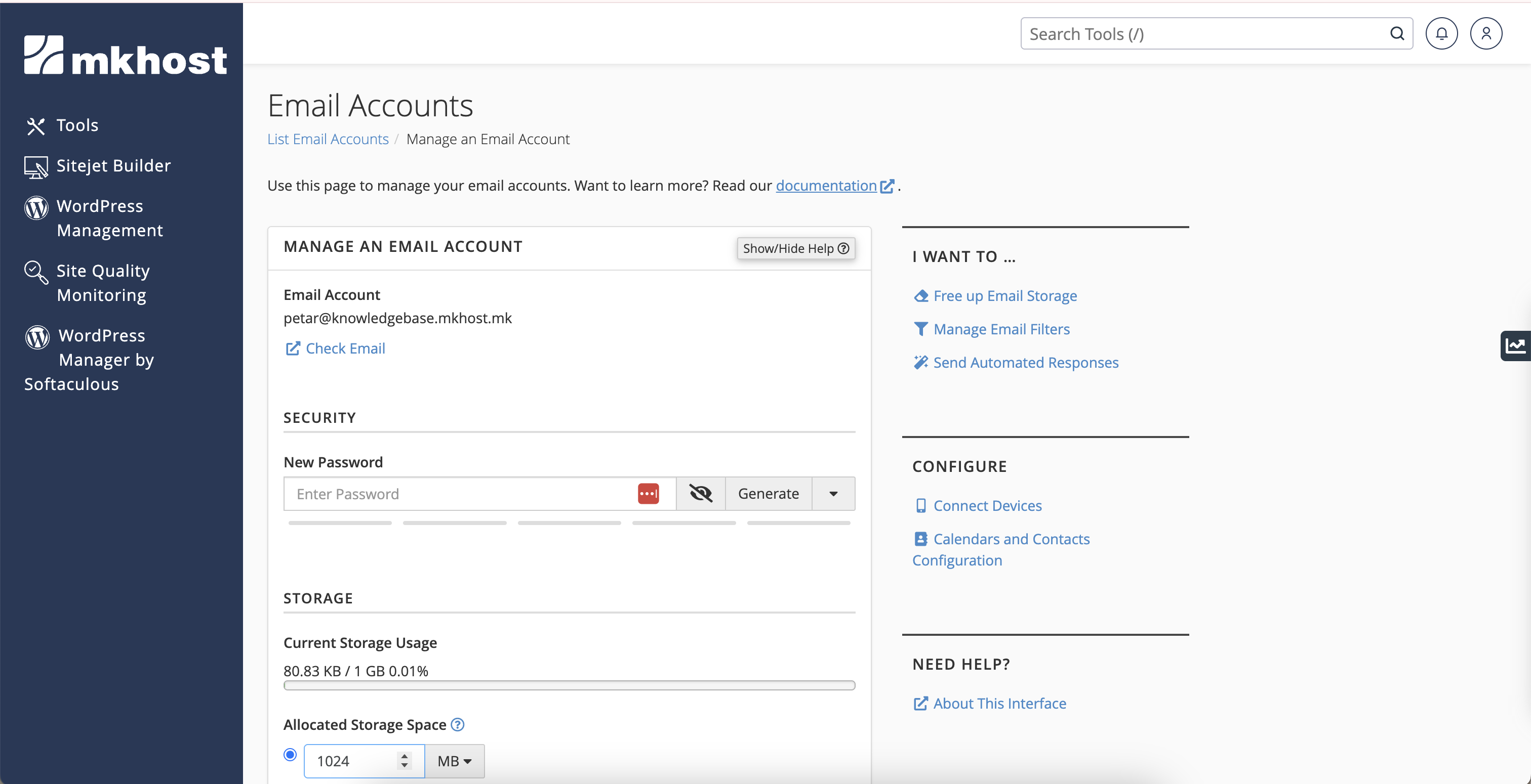email lozinka