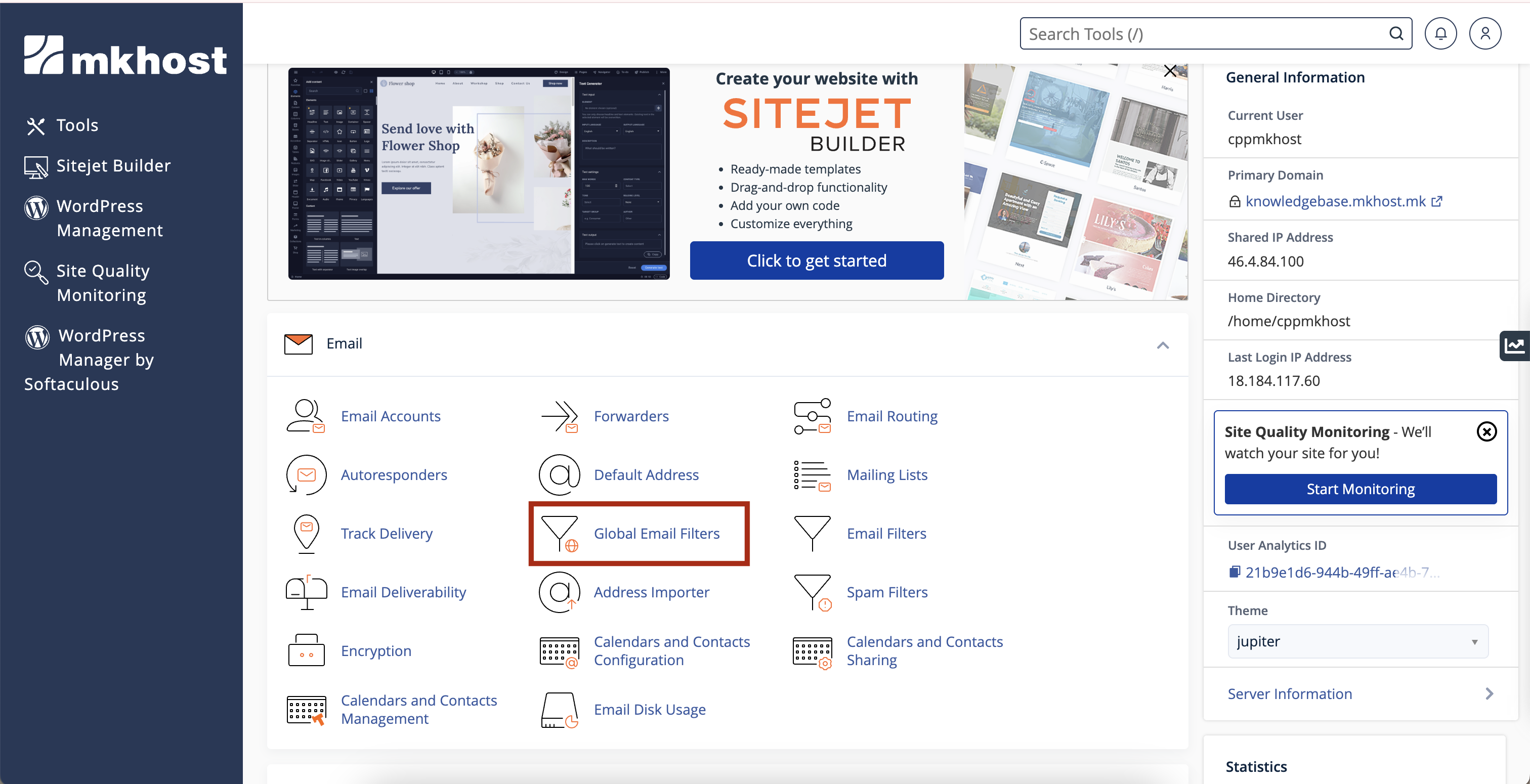 email ilters