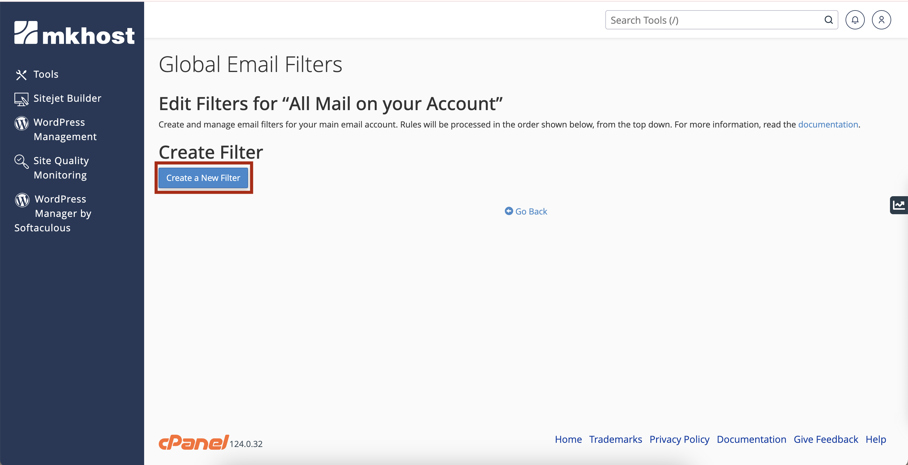 email filters