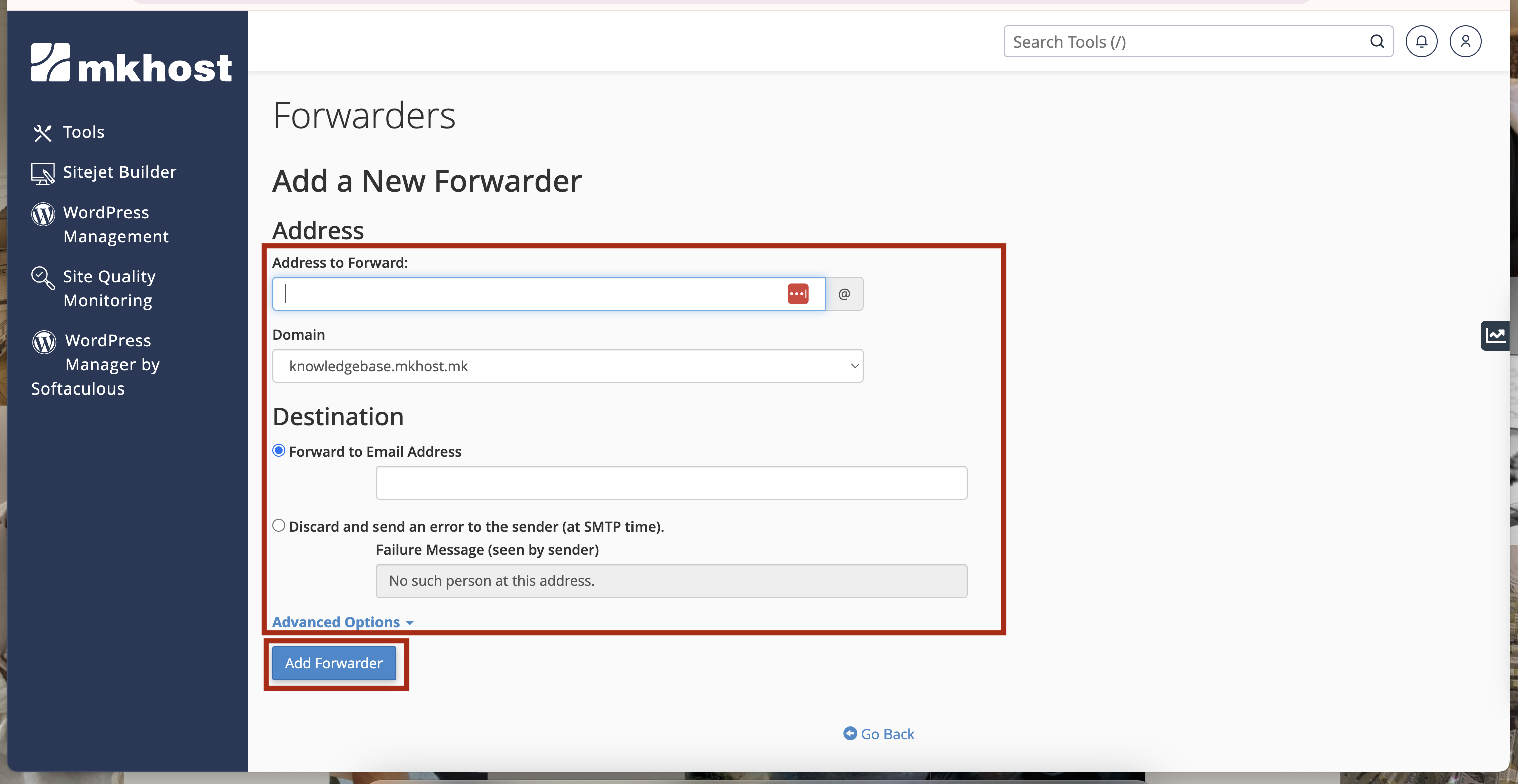 email forwarders