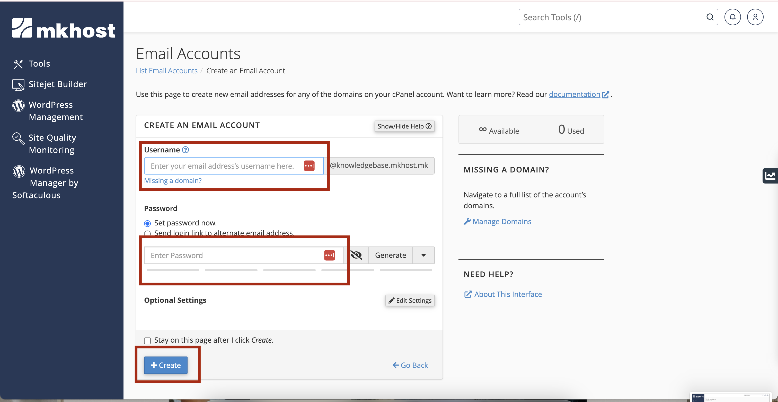 create email